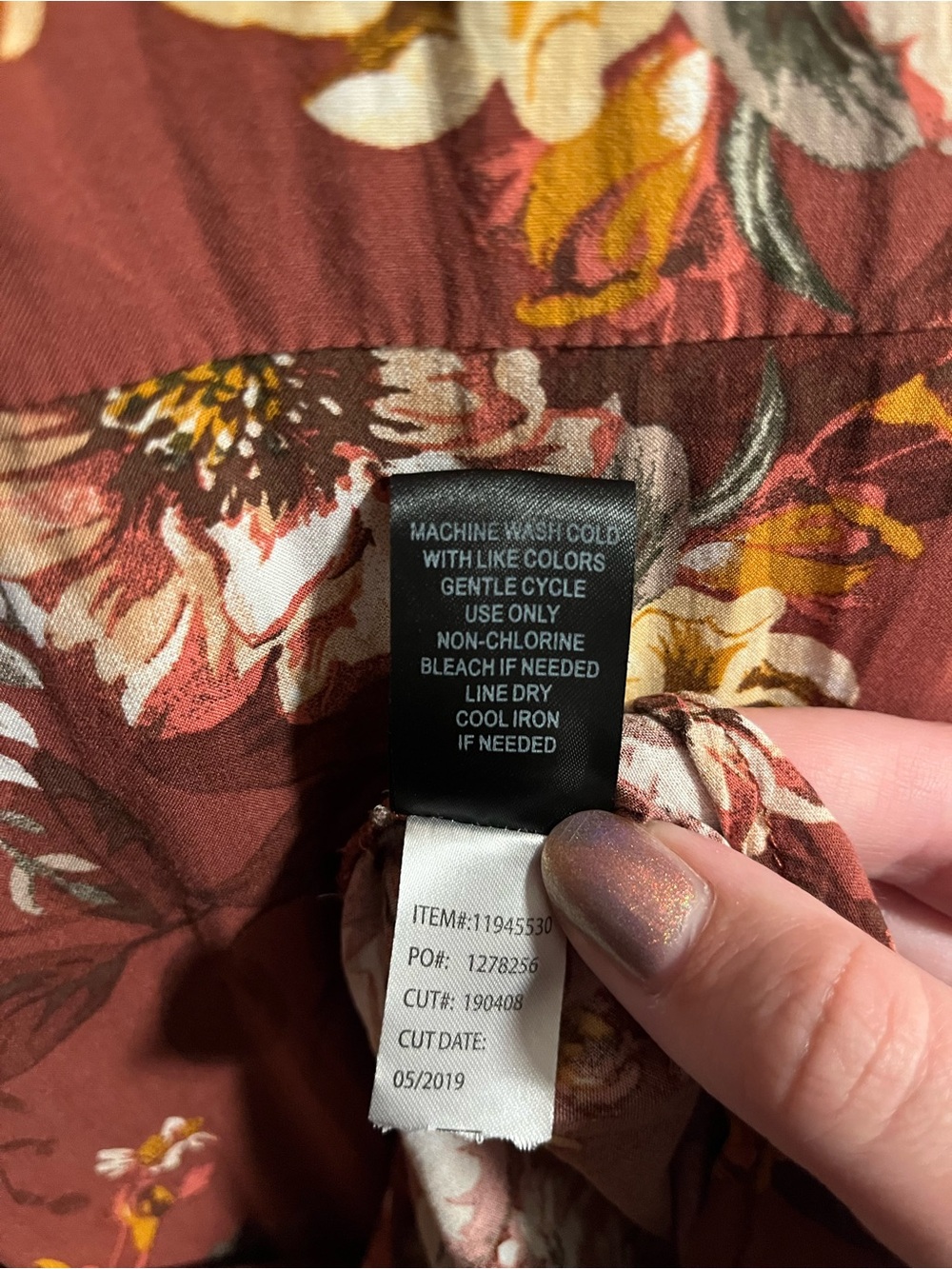 Torrid 4X Orange Floral Babydoll Tunic Blouse Challis Hi Low - Picture 10 of 10